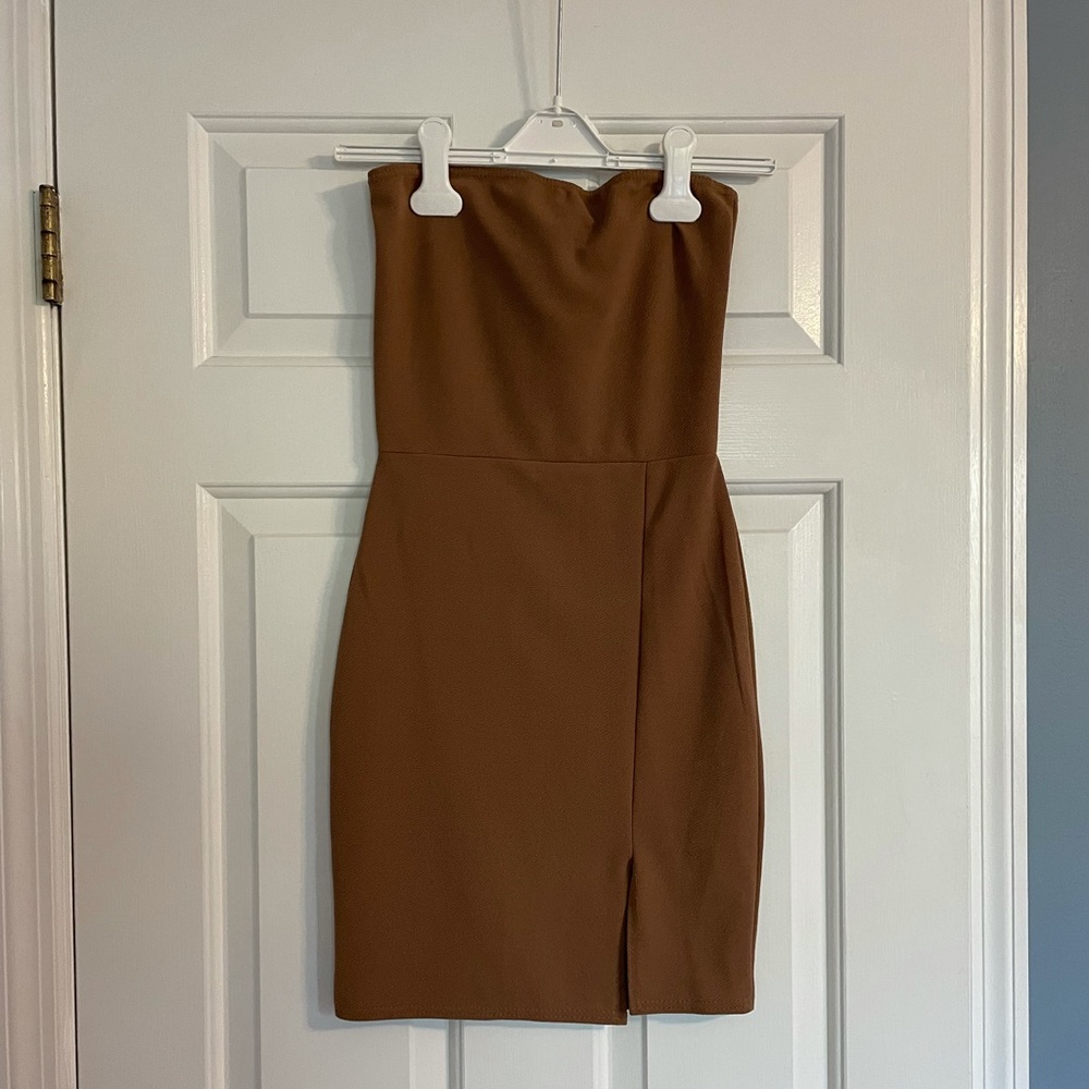 PRETTY LITTLE THING. Brand new mini tight tube top dress. Tags on